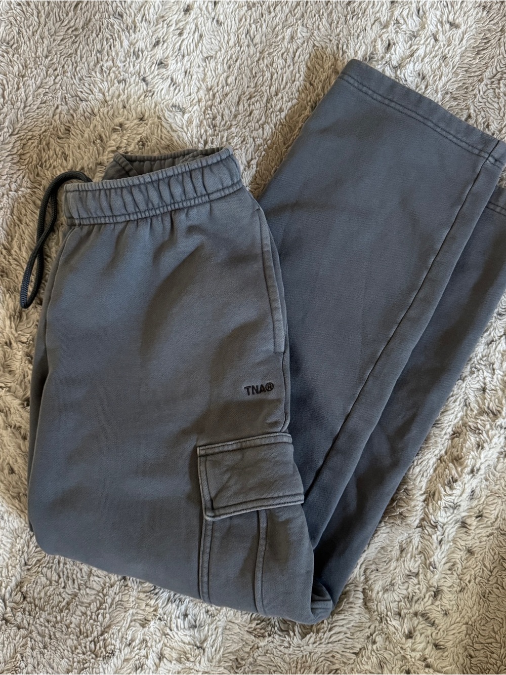 TNA Women's Cargo Joggers in Charcoal Gray